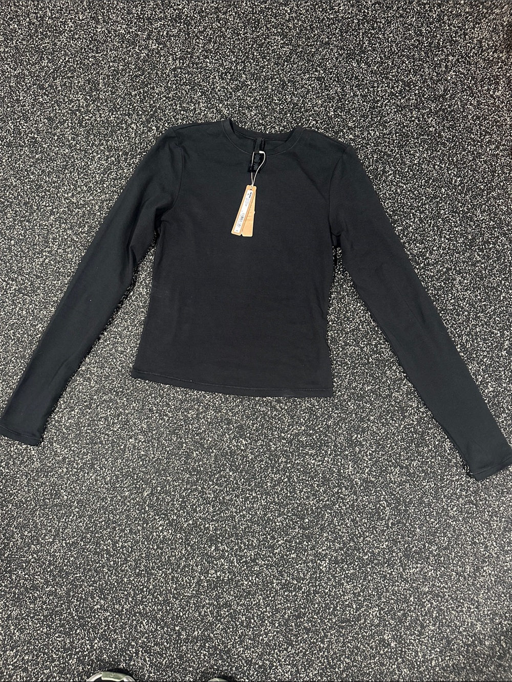 Skims Black Long-Sleeve Women's Top